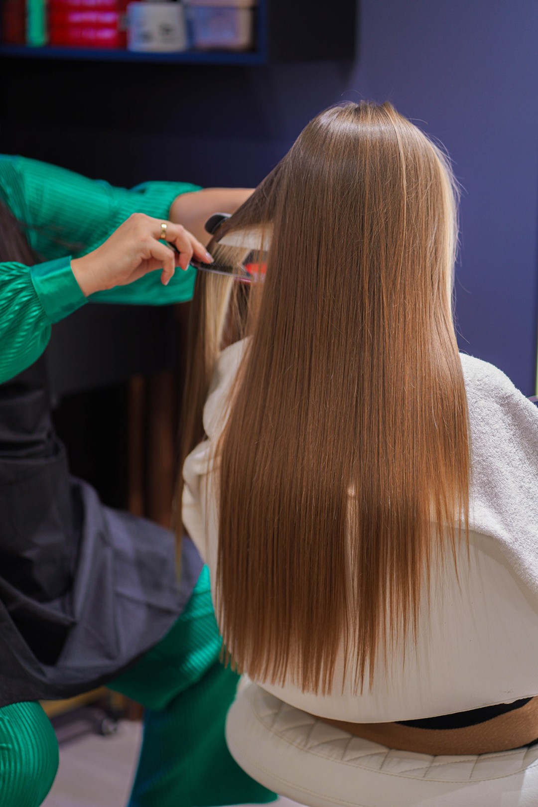 MN Beauty studio #beograd Feniranje i stilizovanje Feniranje na ravno - duga kosa