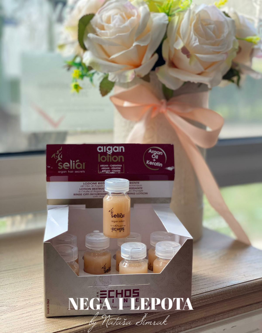 Nega i lepota NS 1 #novisad Nega i ojačavanje kose Argan oil tretman Echosline + feniranje - duga kosa
