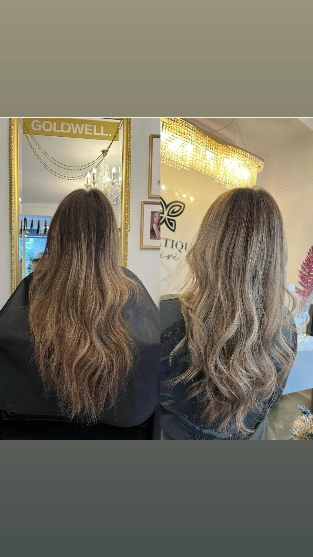 Esthetique Privé #beograd Pramenovi GOLDWELL Pramenovi + preliv + feniranje - duga kosa