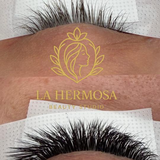 La Hermosa Beauty Studio #beograd Nadogradnja trepavica Nadogradnja svilenih trepavica - 2D
