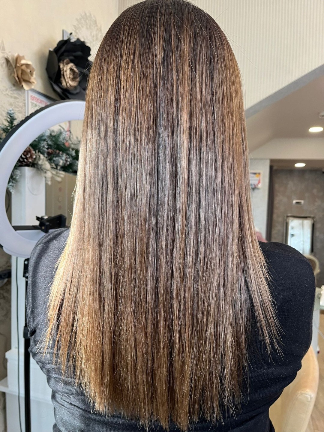 Bibi beauty centar #beograd Pramenovi Pramenovi na foliju u 1 / 2 boje / blanšem + olaplex+ preliv - duga kosa