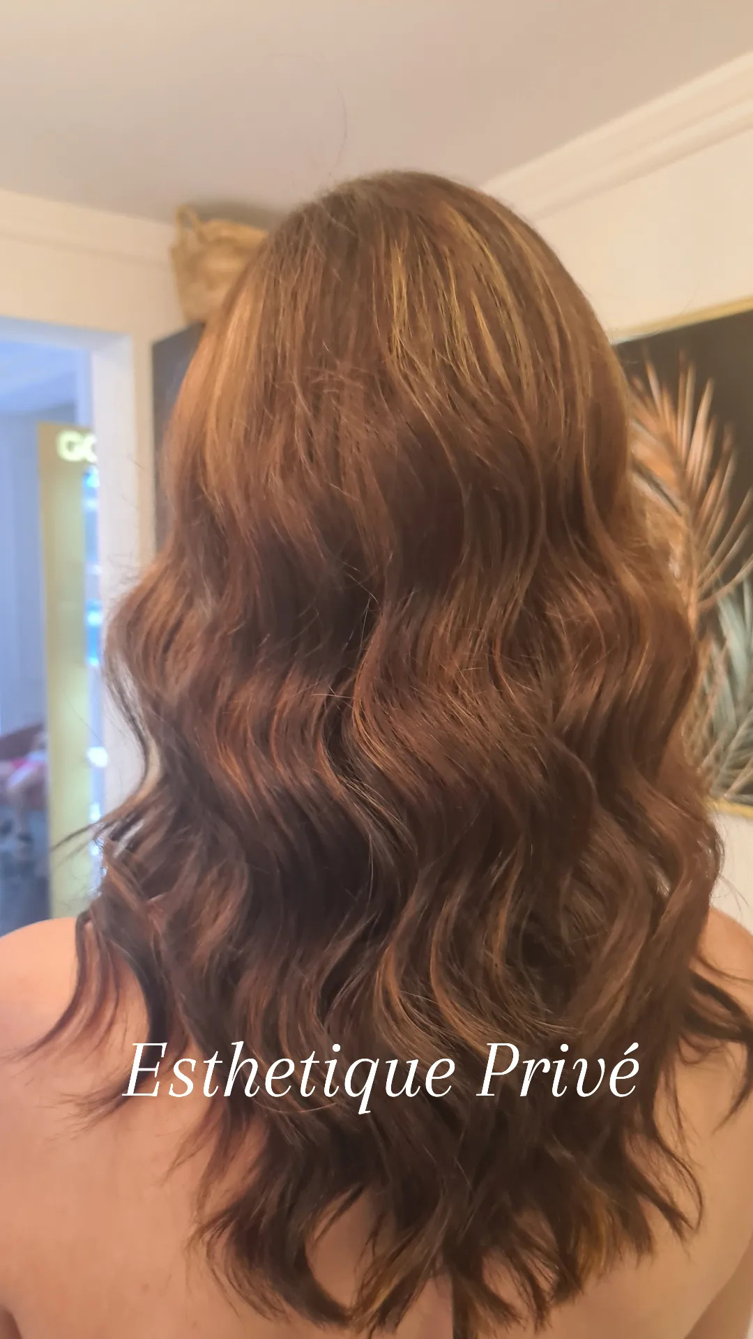 Esthetique Privé #beograd Pramenovi GOLDWELL Pramenovi + preliv + feniranje - kosa srednje dužine