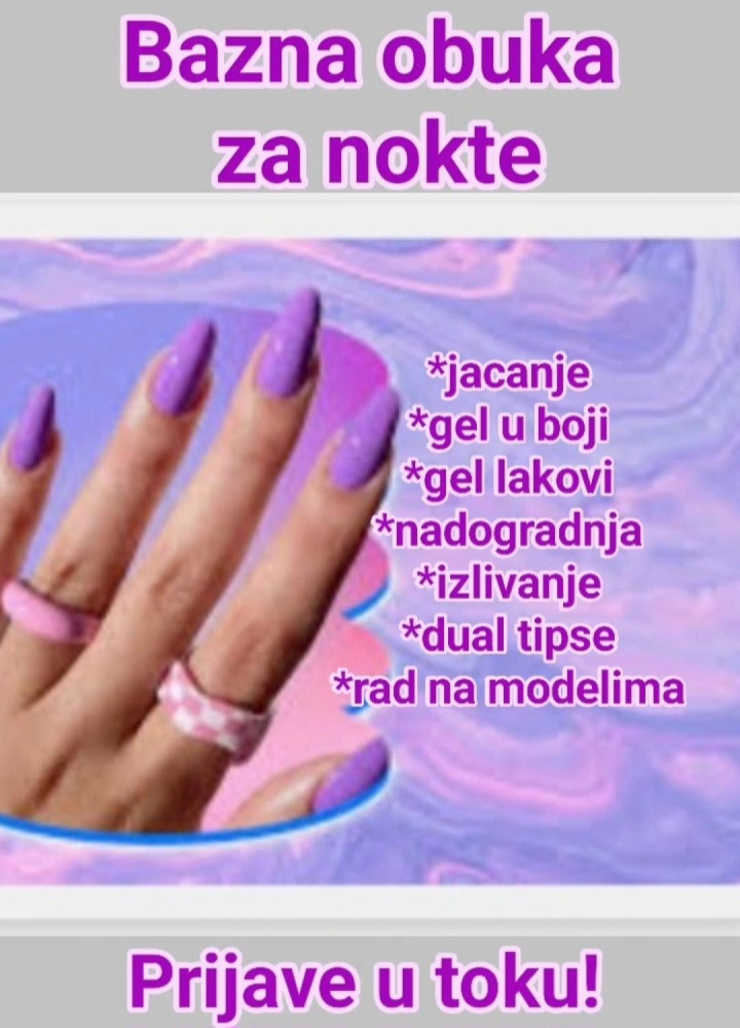 Grupna bazna obuka za nokte - Astradas 2, Beograd Manikir Nokti Manikir, Beograd, Novi Beograd blokovi, Belville, Savski kej