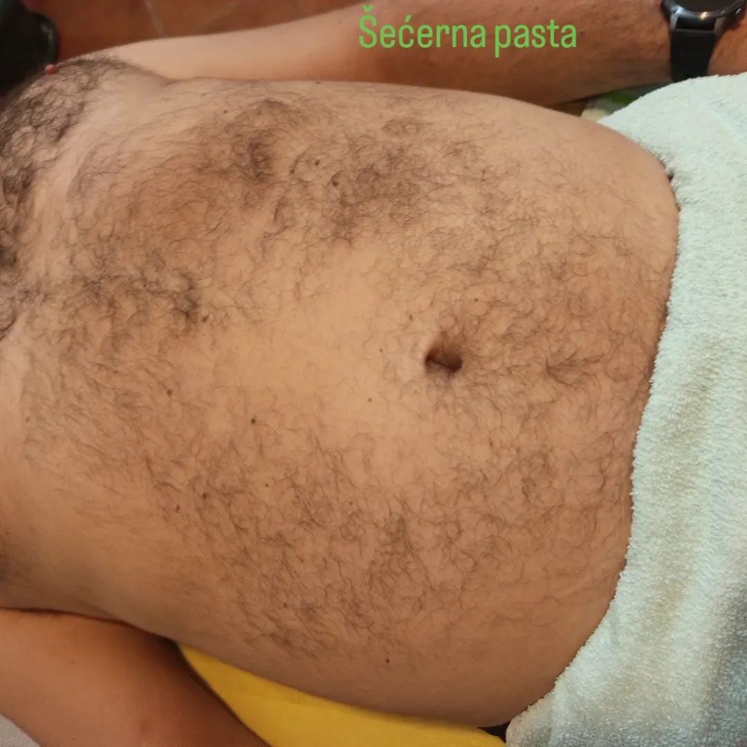 Relax body centar #zajecar Depilacija šećernom pastom Depilacija grudi + stomak šećernom pastom - za muškarce