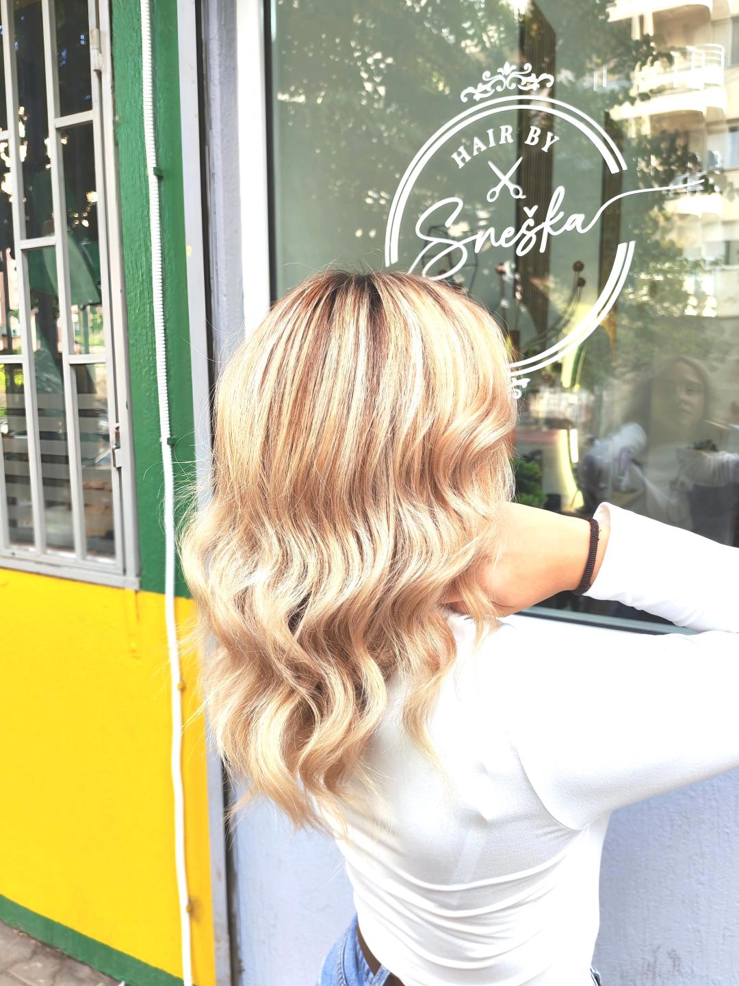 Pramenovi na foliju - duga kosa - Hair by Sneška, Novi Sad Pramenovi Frizerski saloni i frizeri Pramenovi, Novi Sad, Sajmište, Detelinara, Banatić