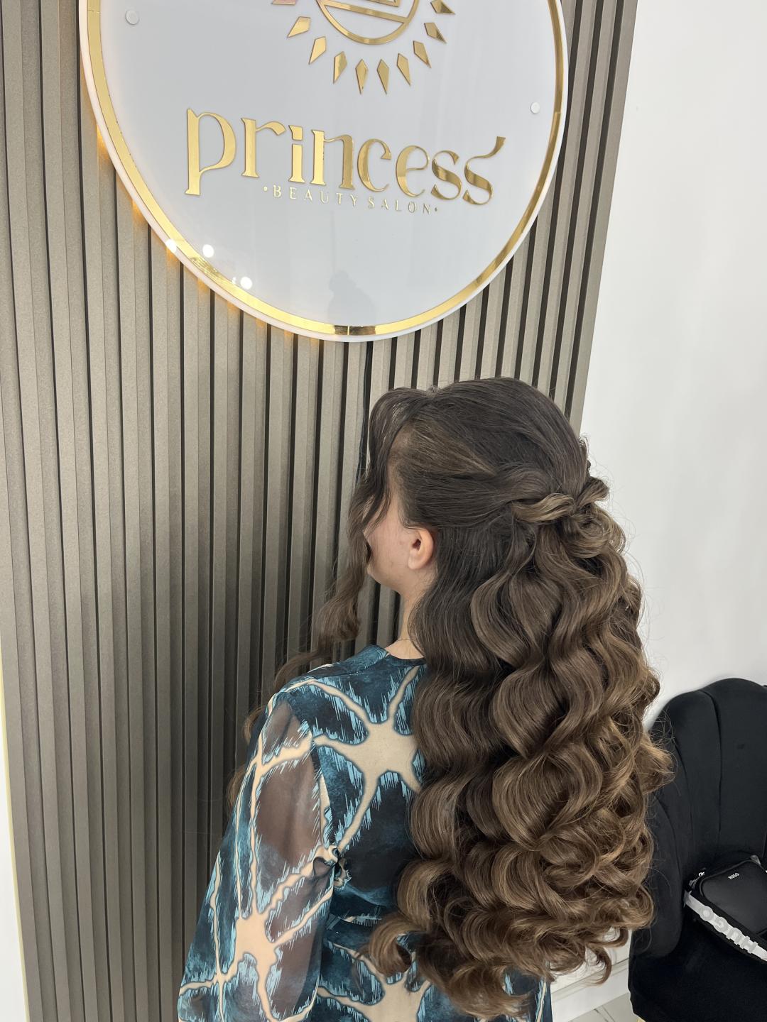 Svečana frizura lokne - duga kosa - Princess beauty, Niš Farbanje kose Frizerski saloni Farbanje kose, Niš, Palilula