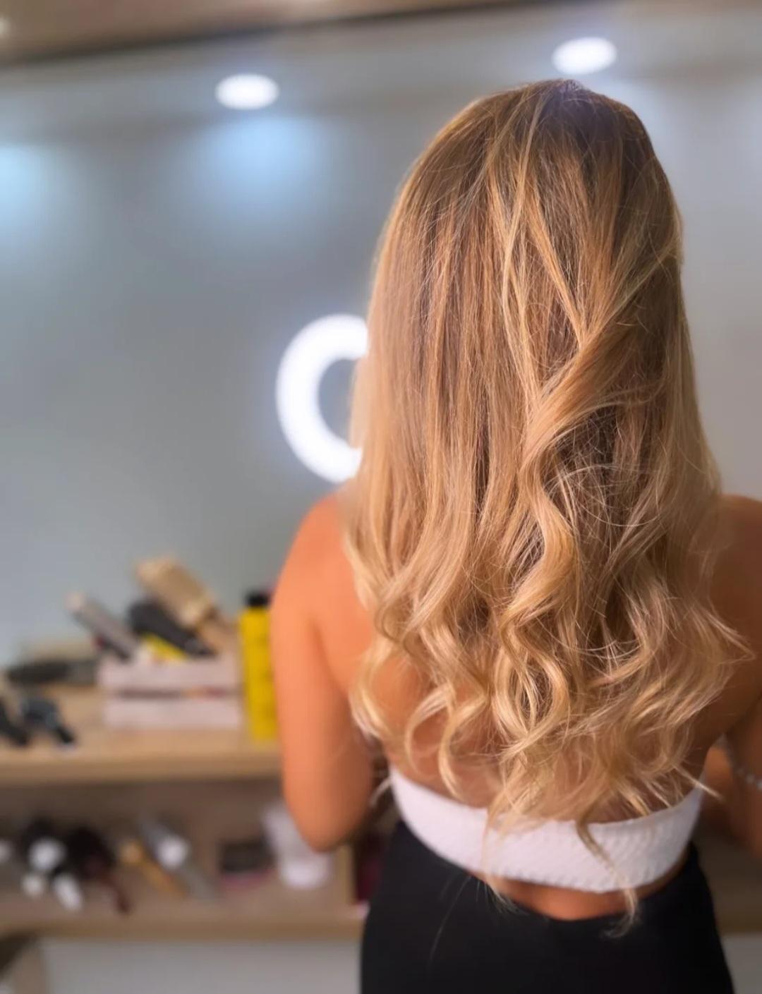 Balayage + zaštita kose + feniranje kose - duga kosa - Kardashians Beauty Style, Novi Sad Ombre, sombre, balayage Frizerski saloni Ombre, sombre, balayage, Novi Sad, Centar - Stari grad