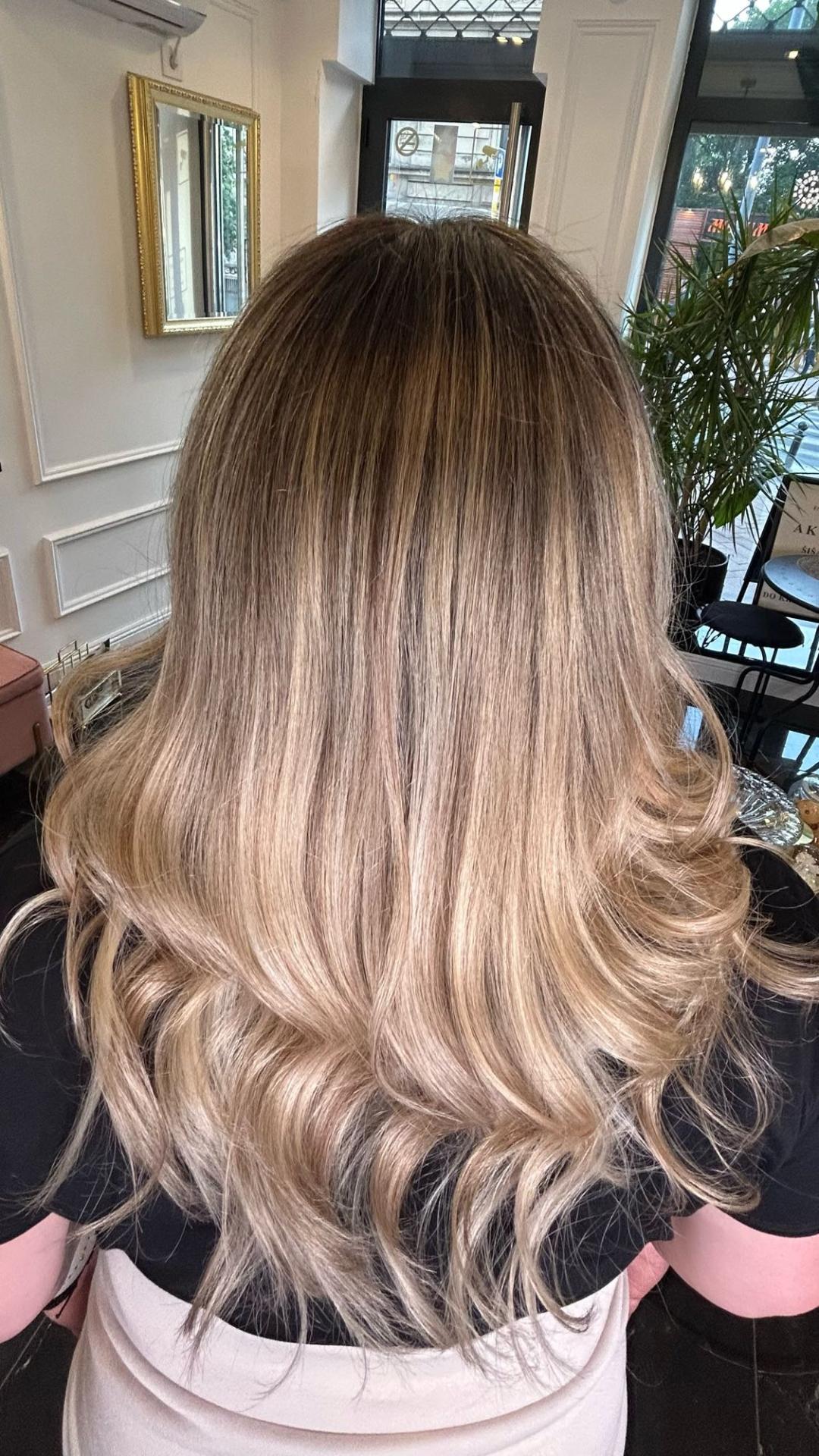 Esthetique Privé #beograd Ombre, sombre, balayage Balayage +preliv+ šišanje + feniranje