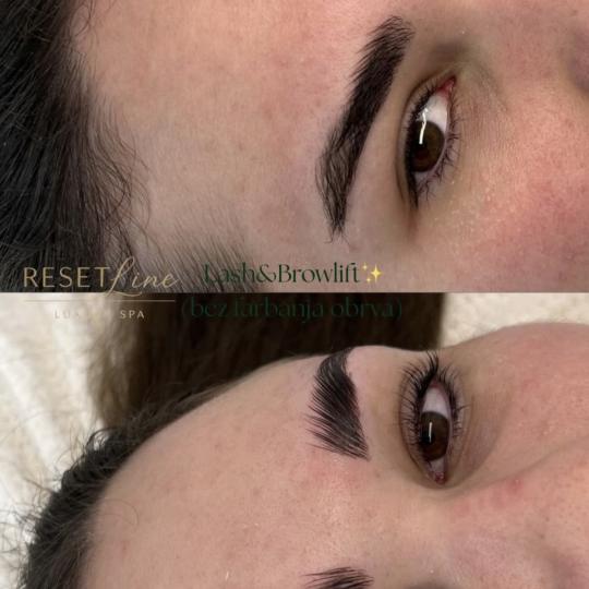ResetLine Luxury #beograd Trepavice Lash lift + Brow lift