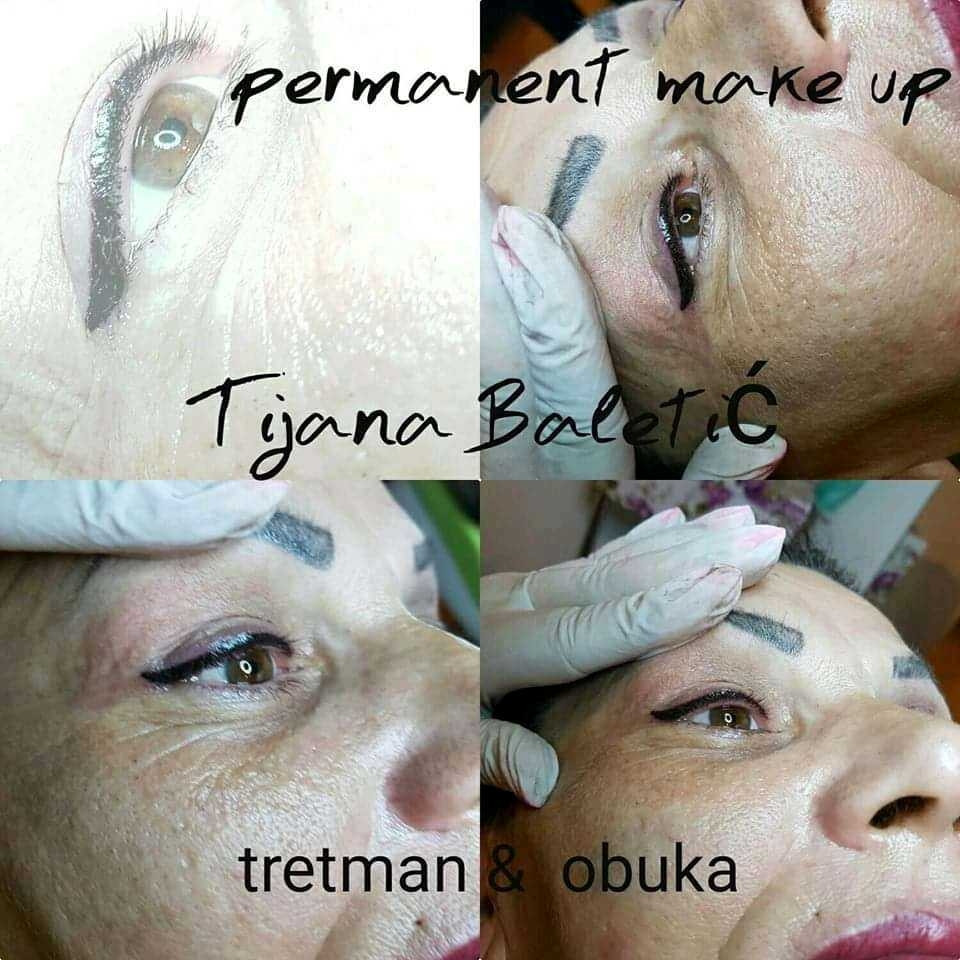 Tina B #beograd Trajna šminka Trajna šminka - klasičan eyeliner + prva korekcija
