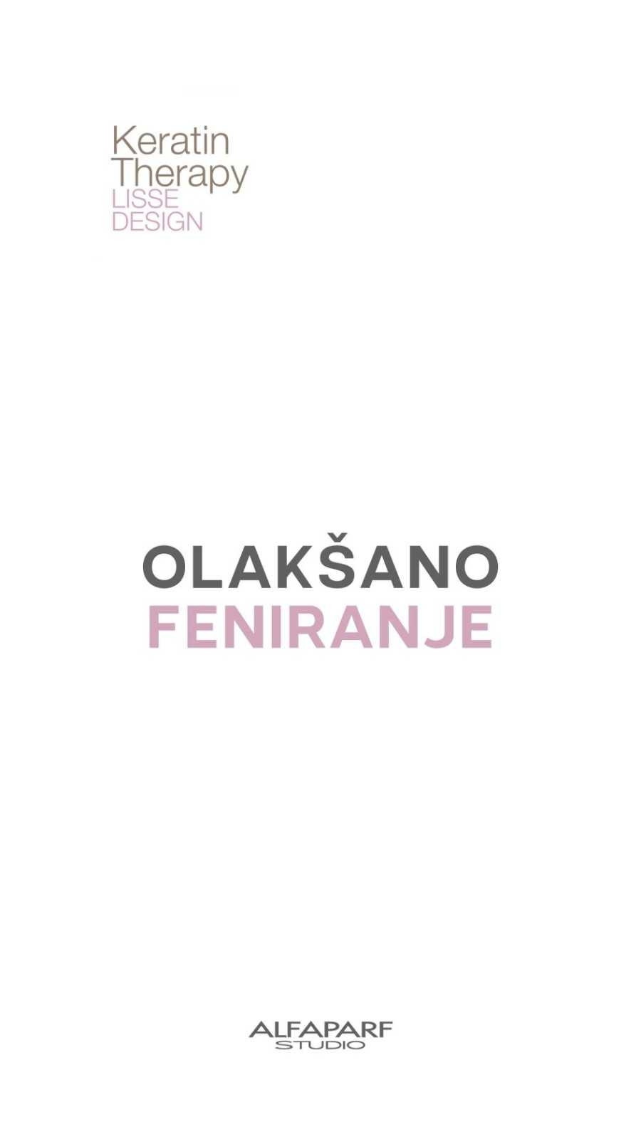 Alfaparf Studio #beograd Nega i ojačavanje kose Ispravljanje kose keratinom + šampon + regenerator - duga kosa