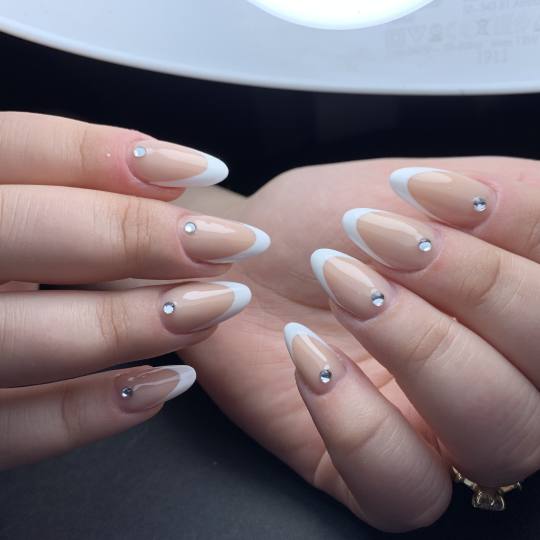 Serebro by Dinails #beograd Izlivanje noktiju Izlivanje noktiju gelom - L dužina