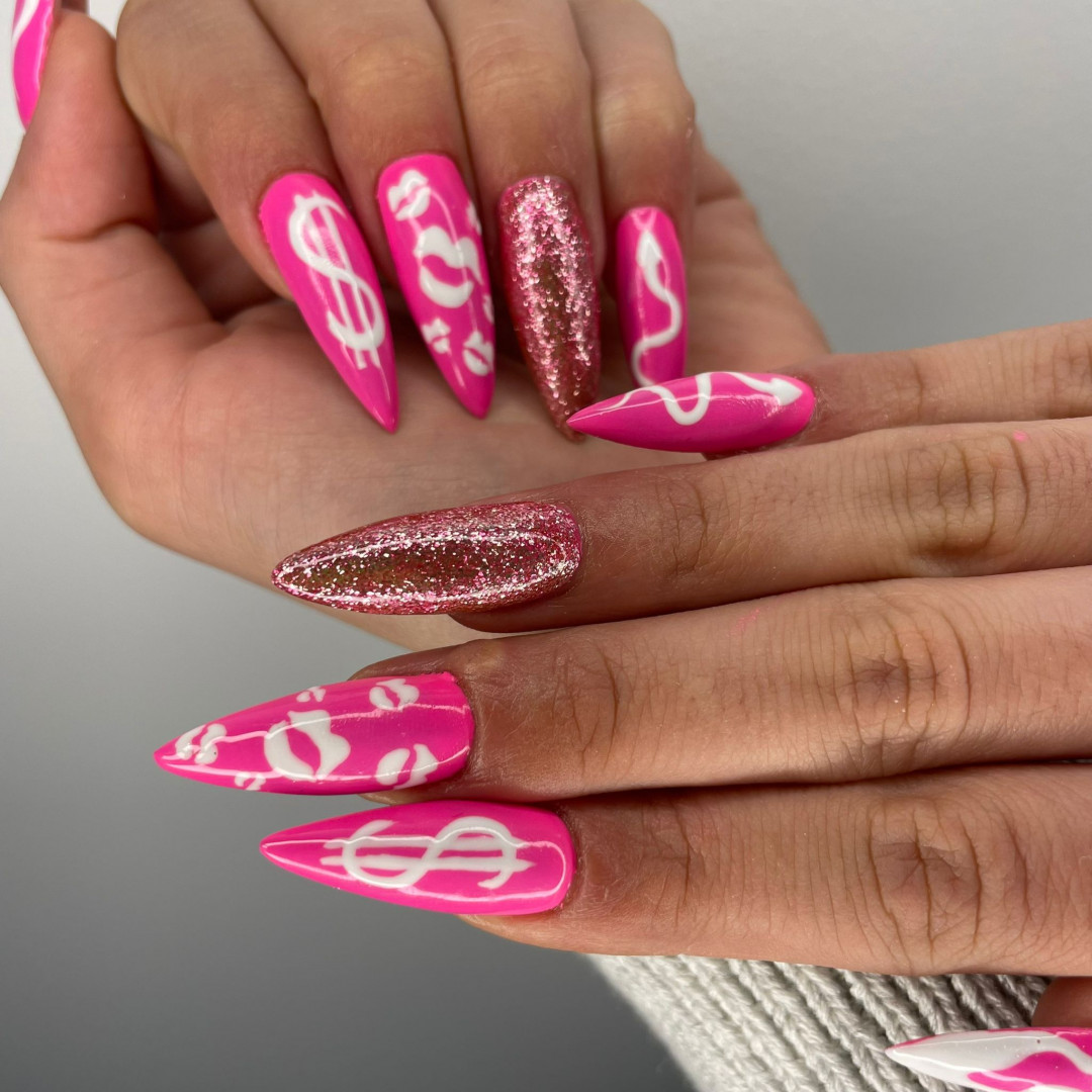 Bling Bling Nails and Lashes #beograd Izlivanje noktiju Izlivanje noktiju gelom - XXL dužina