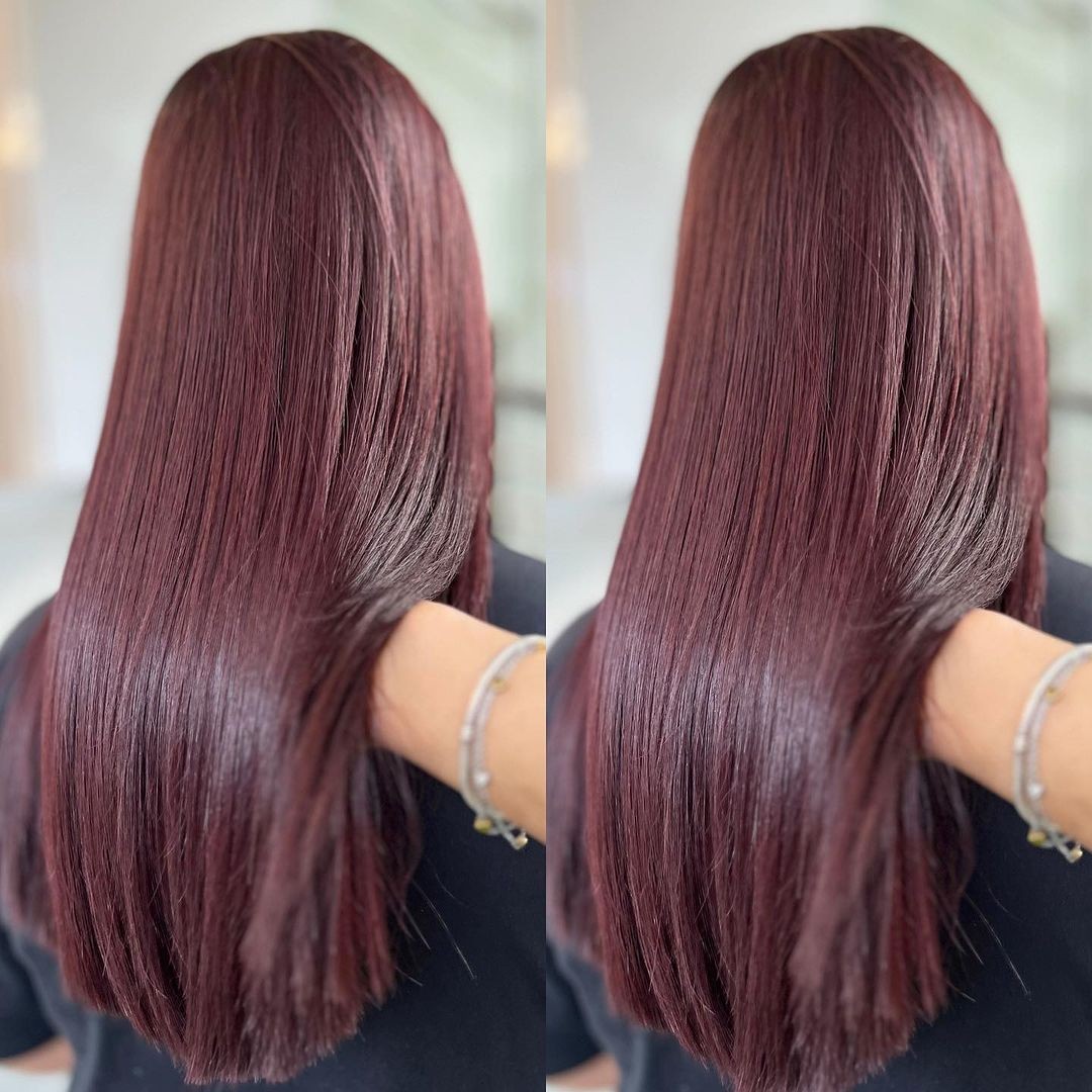 Sobhani Hair Studio #beograd Farbanje kose Farbanje cele dužine Igora farbama+feniranje - duga kosa