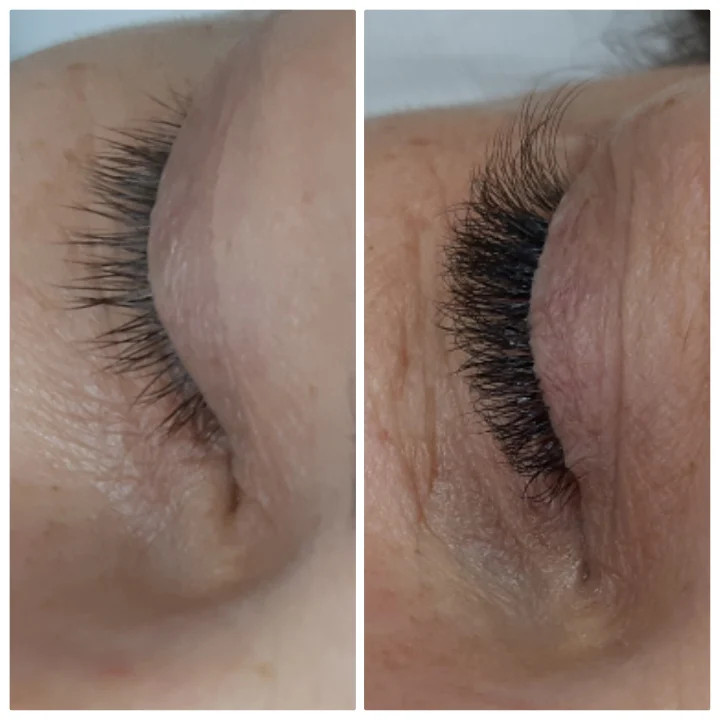 Nadogradnja volumenskih trepavica 3D + oblikovanje obrva GRATIS - Albina Unisex Studio Lepote, Temerin Nadogradnja trepavica Lice Nadogradnja trepavica, Temerin, Centar