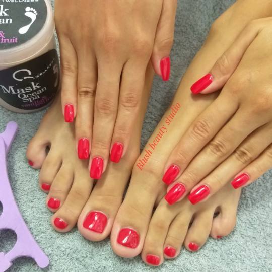 Blush Beauty Studio #beograd Estetski pedikir Pedikir + gel lak