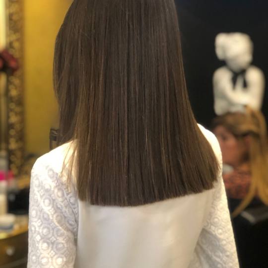 Baroque #beograd Botox kose Botox + feniranje na ravno / lokne - kosa srednje dužine