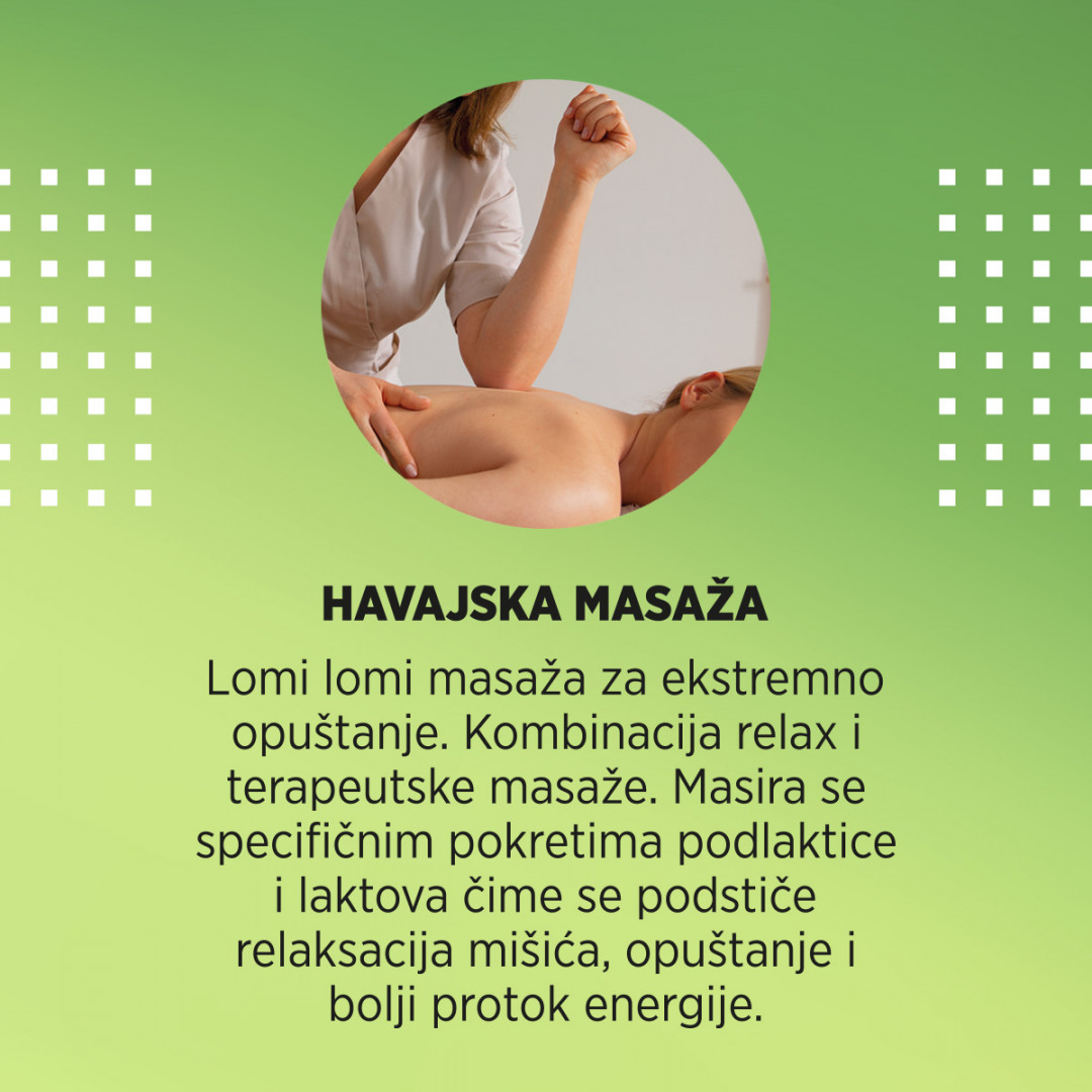 Balance Life #beograd Havajska masaža Havajska masaža - 30 minuta