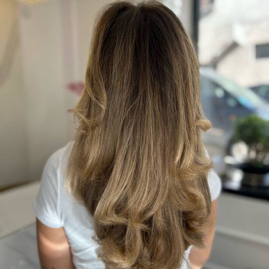 Esthetique Privé #beograd Ombre, sombre, balayage Balayage +preliv+ šišanje + feniranje