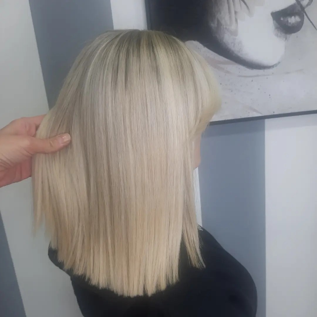 Hair studio mii #beograd Pramenovi Pramenovi na foliju - kosa srednje dužine