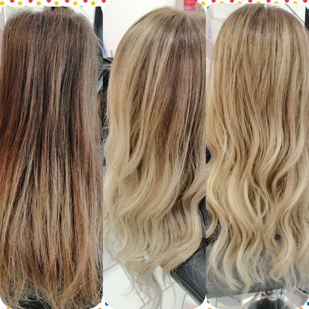 Ombre / Balayage duga kosa, preliv nije ukljicen u cenu feniranje gratis - Plavi Anđeo, Beograd Ombre, sombre, balayage Frizerski saloni Ombre, sombre, balayage, Beograd, Dušanovac, Šumice