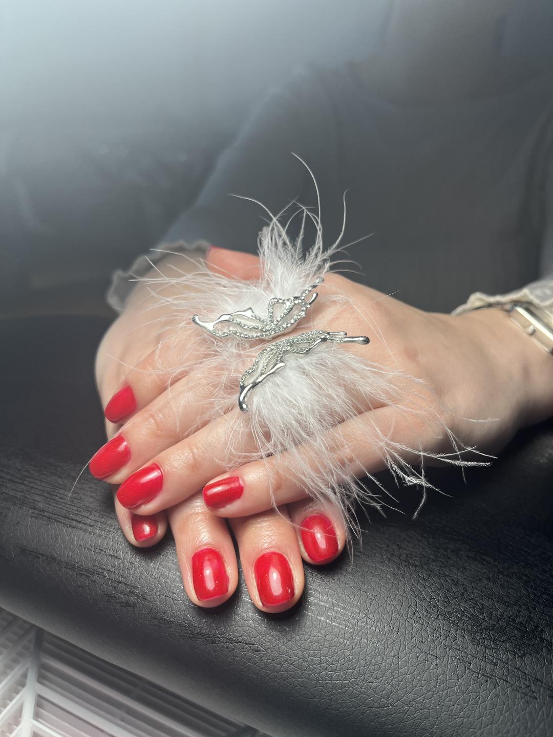 Amelini beauty concept #beograd Gel lak Manikir + gel lak RUBER baza + boja