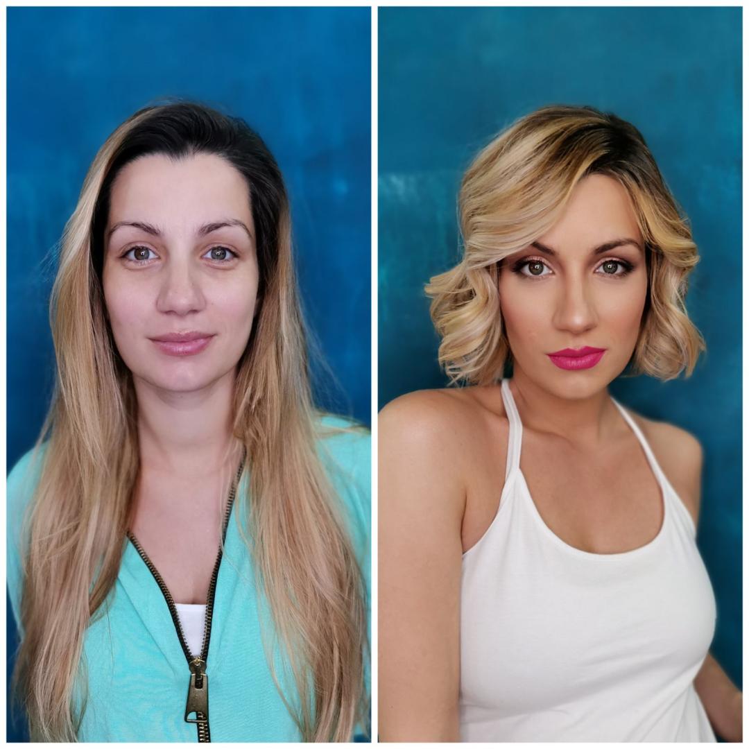 Full makeover - duga kosa - BeNova Studio, Beograd Make-up / šminkanje Lice Make-up / šminkanje, Beograd, Banjica, Dedinje