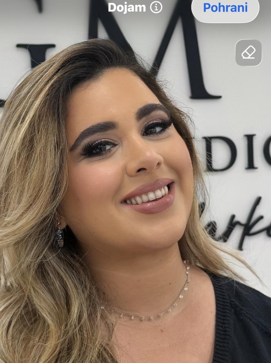 GM Beauty studio #beograd Make-up / šminkanje Profesionalno šminkanje + veštačke trepavice+ fenranje na talase