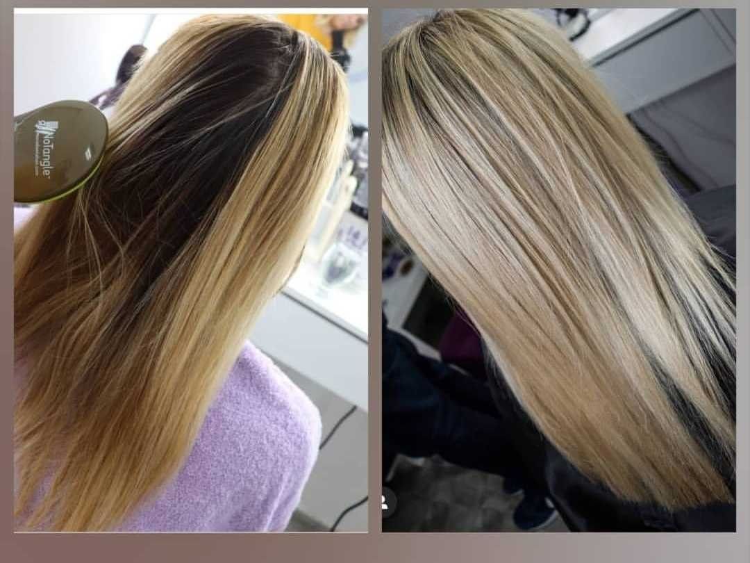 Pramenovi na foliju + preliv + feniranje na ravno / lokne - duga kosa - M Studio 0303, Novi Sad Pramenovi Frizerski saloni Pramenovi, Novi Sad, Sajmište, Detelinara, Banatić