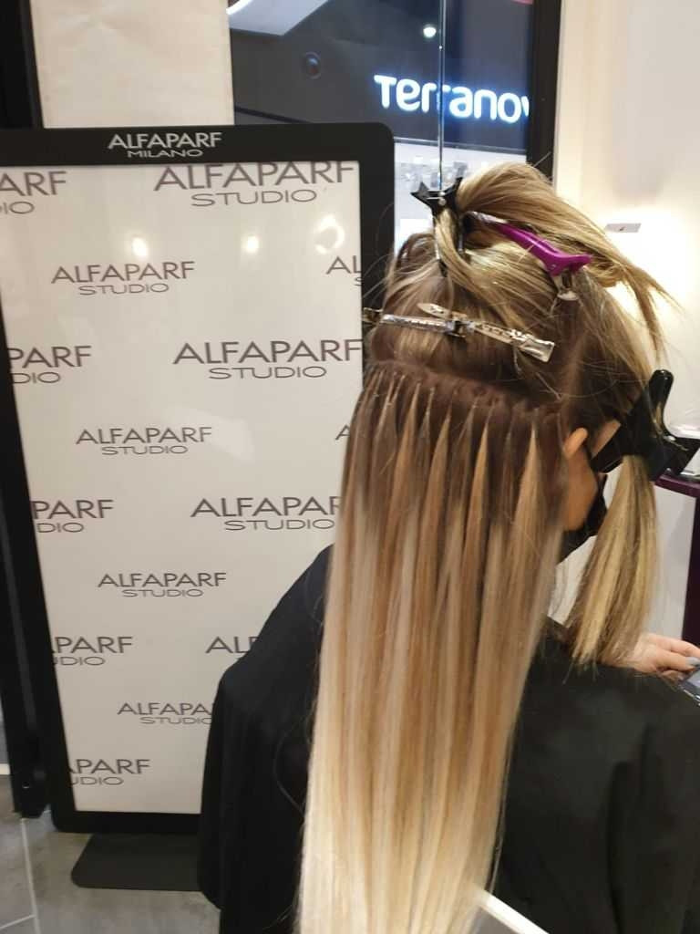 Alfaparf Studio #beograd Nadogradnja kose Nadogradnja kose keratinom / mikroring tehnikom - po pramenu