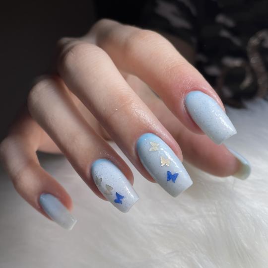 Elle beauty center #novisad Izlivanje noktiju Izlivanje noktiju - L dužina Ombre tehnika