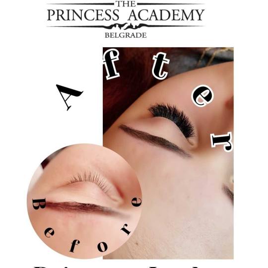 The Princess Academy #beograd Nadogradnja trepavica Nadogradnja svilenih trepavica - mix metoda