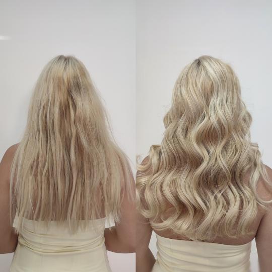 Infinity Hair #novisad Feniranje i stilizovanje Feniranje na talase - extra duga kosa (preko lopatic