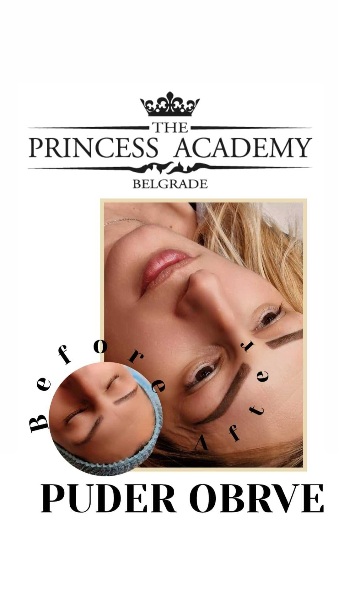 The Princess Academy #beograd Trajna šminka Puder obrve