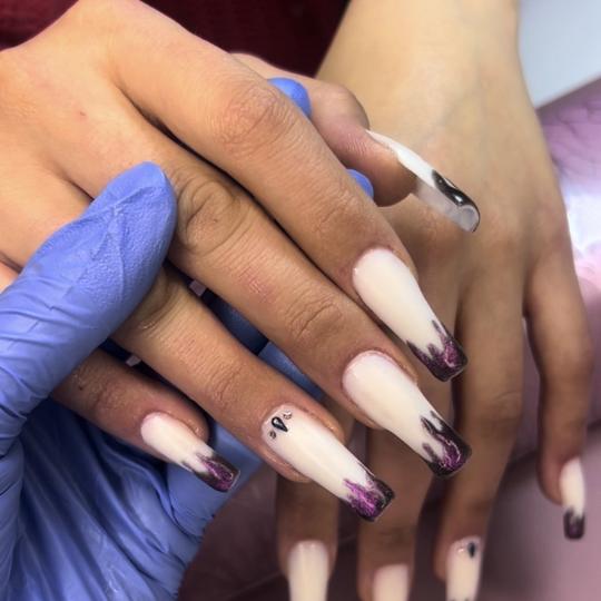 Mila Beauty Centar #beograd Izlivanje noktiju Izlivanje noktiju gelom - XL dužina Izlivanje dual fo