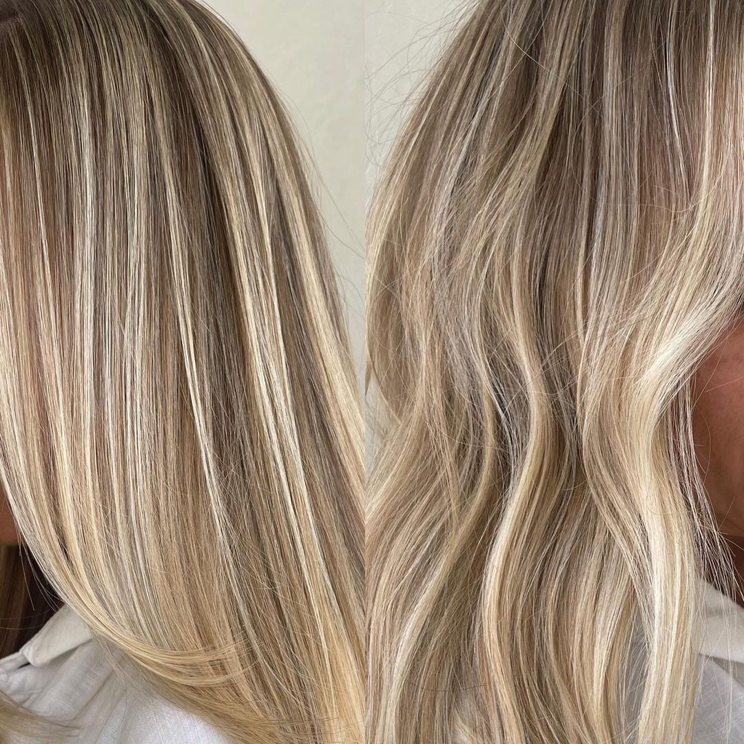 Sobhani Hair Studio #beograd Pramenovi Pramenovi na foliju+preliv - duga kosa