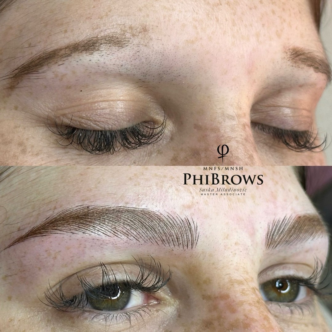 Estetic studio Ognjanović #beograd Trajna šminka Trajna šminka obrva - kombinovana tehnika