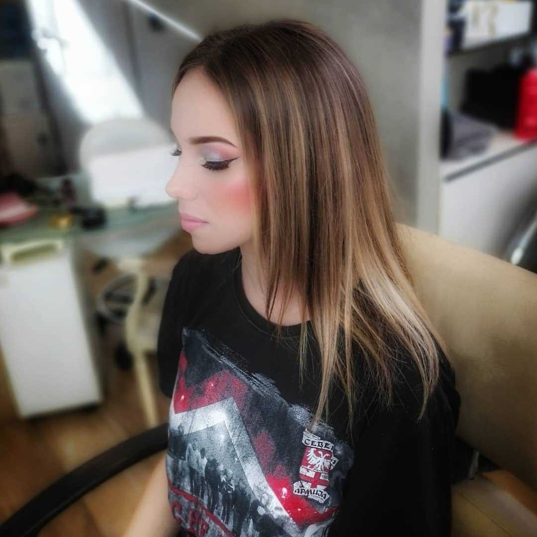 Bibi beauty centar #beograd Make-up / šminkanje Profesionalno šminkanje + veštačke trepavice + svečana frizura
