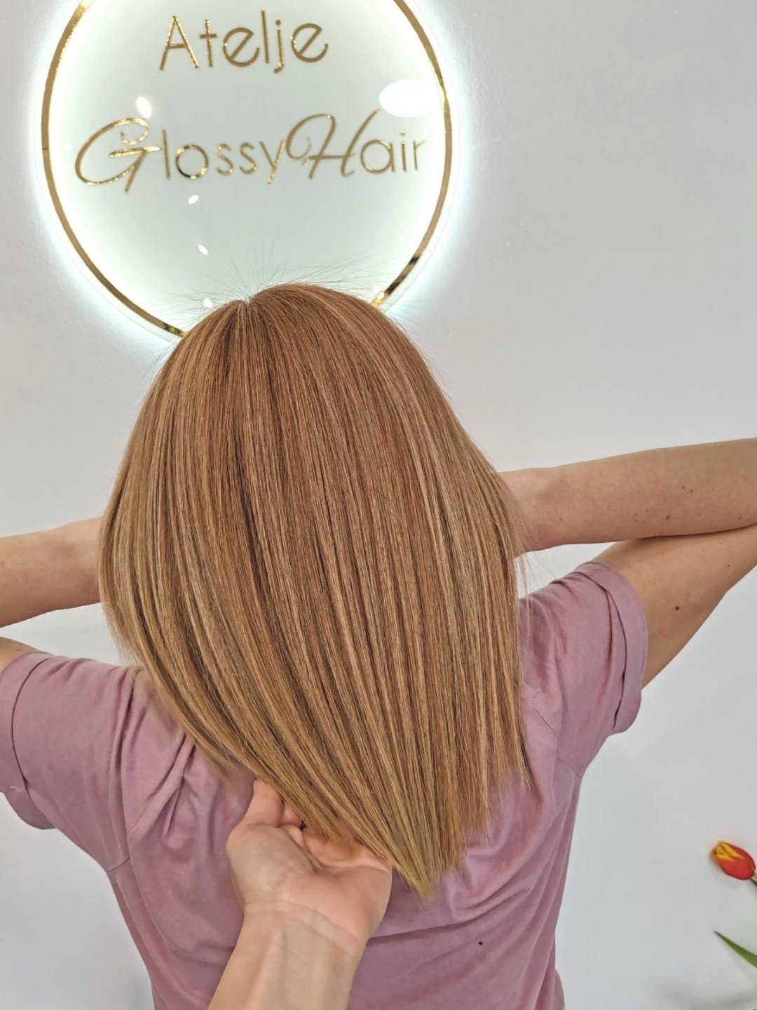 Atelje Glossy Hair #beograd Keratinski tretmani Keratinsko ispravljanje - kosa srednje dužine