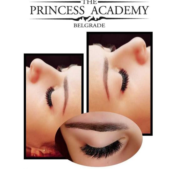 The Princess Academy #beograd Nadogradnja trepavica Nadogradnja svilenih trepavica - mix metoda