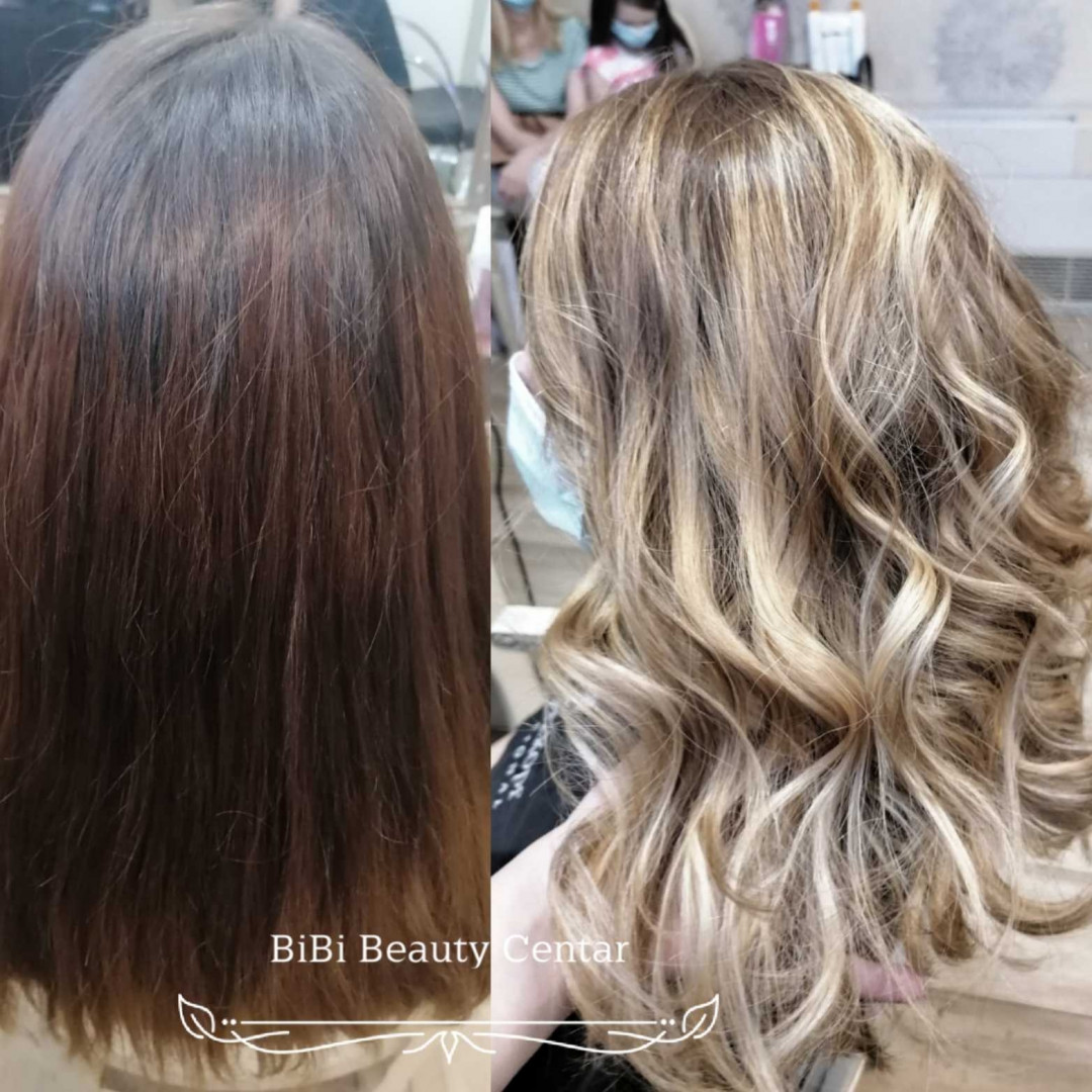 Bibi beauty centar #beograd Šišanje Žensko šišanje + feniranje na ravno / lokne - ekstra duga kosa