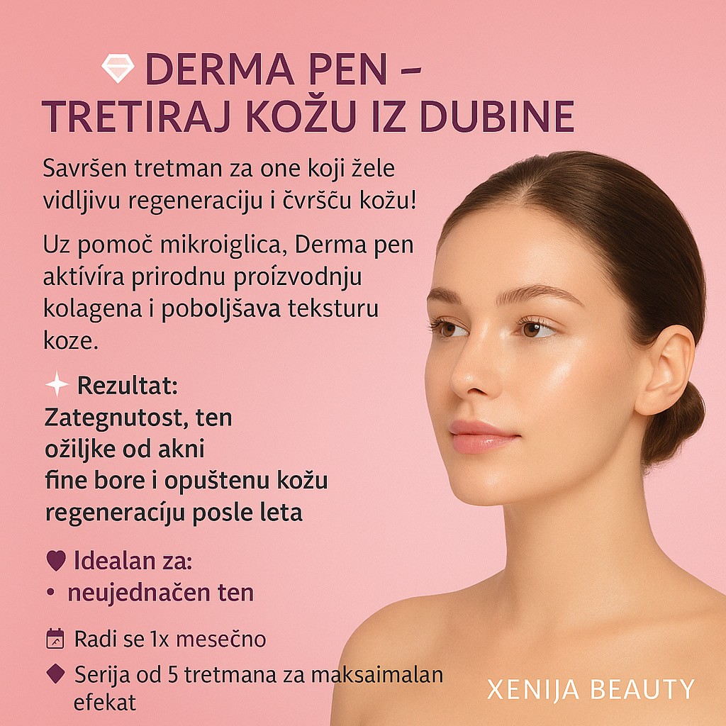 Xenija Beauty Room #beograd Tretman lica Dermapen tretman lica