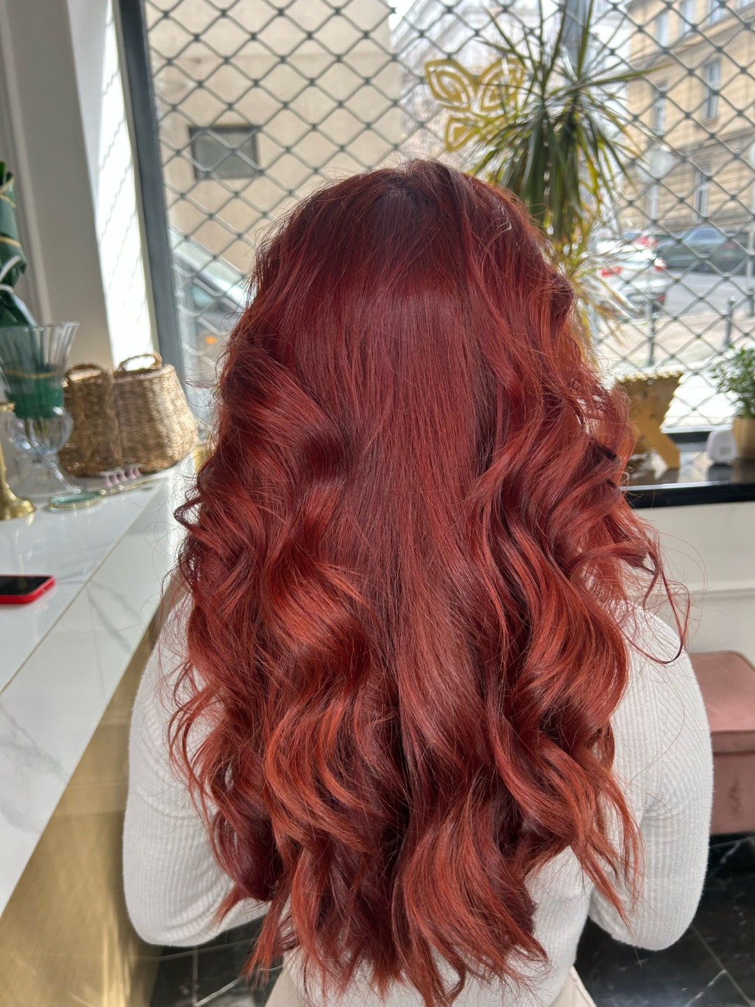 Esthetique Privé #beograd Farbanje kose Farbanje cele dužine - GOLDWELL, MONPLATIN - duga kosa