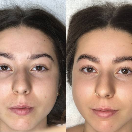 Maison de mi #beograd Obrve Brow lift + lash lift Pre i posle pogledajte koliko lice izgleda svezije