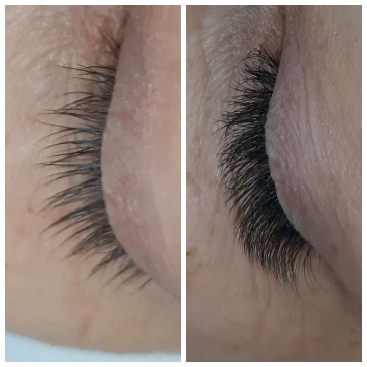 Nadogradnja volumenskih trepavica 3D + oblikovanje obrva GRATIS - Albina Unisex Studio Lepote, Temerin Nadogradnja trepavica Lice Nadogradnja trepavica, Temerin, Centar