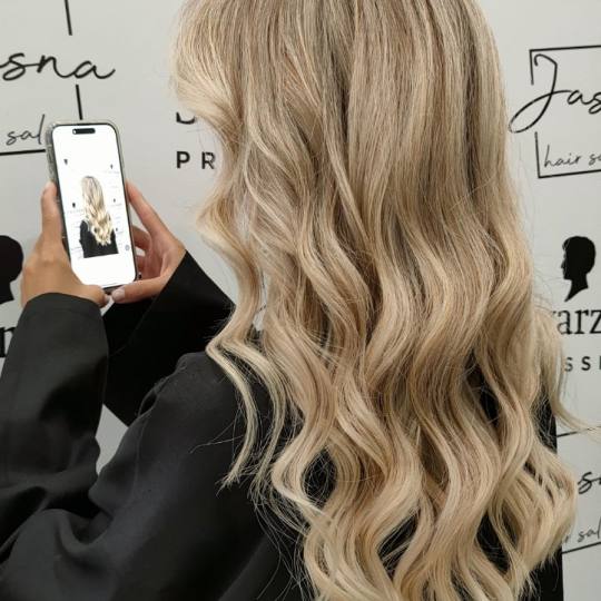 Jasna hair salon #beograd Ombre, sombre, balayage Balayage + preliv + feniranje - duga kosa