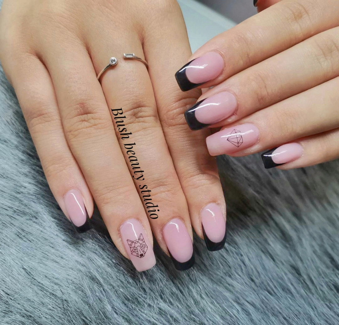 Blush Beauty Studio #beograd Nadogradnja noktiju Nadogradnja noktiju tipsama