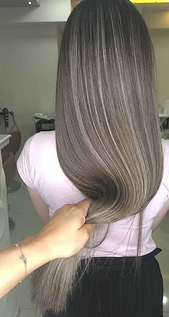 Cecix #beograd Ombre, sombre, balayage Nijansiranje cele dužine kose sa prelivom - ekstra duga kosa