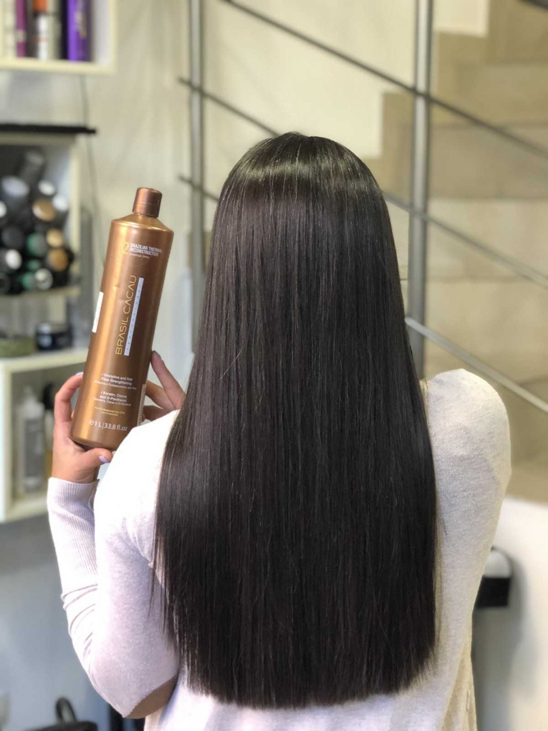 Butik Lepote #beograd Keratinski tretmani Keratinsko ispravljanje kose - duga gusta kosa do polovine leđa