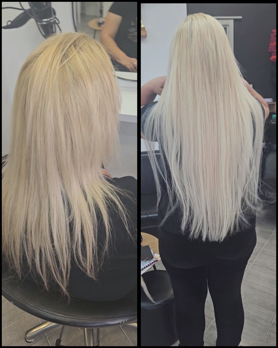 Beauty salon XL Lady #beograd Nadogradnja kose Nadogradnja donete kose mikro ring tehnikom + mikro ringovi - do 150 pramenova
